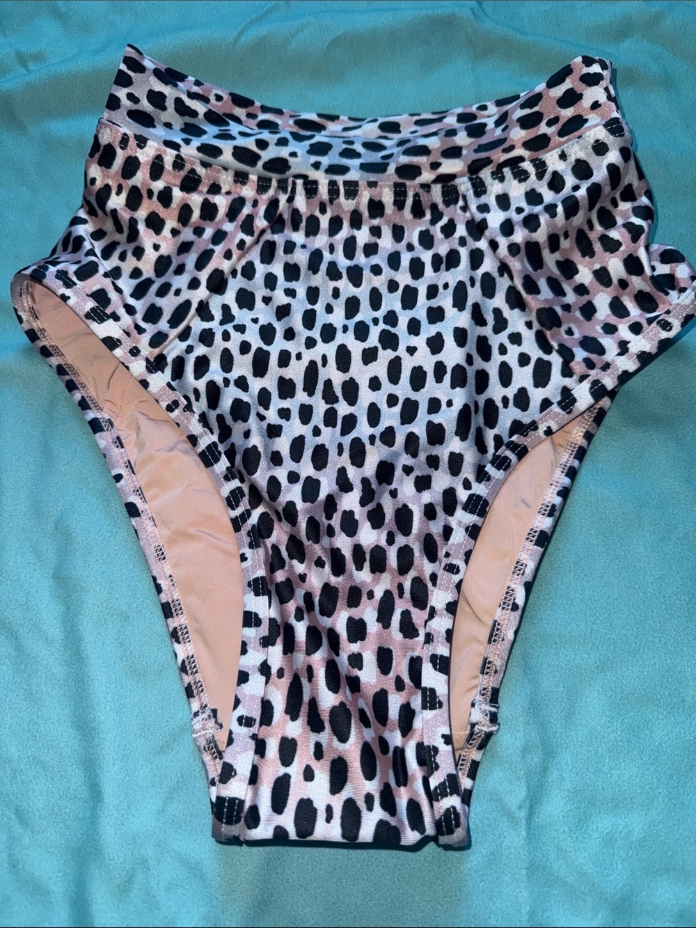 SUBOO High-Waist Leopard Print Bikini Bottom - NWT